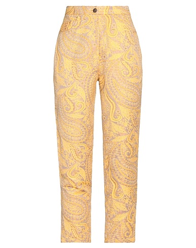 JIJIL Pantalone Giallo ocra 44% Cotone, 38% Poliestere, 12% Acrilico, 6% Altre Fibre
