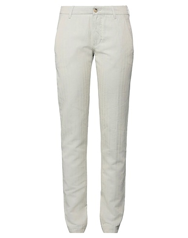 JACOB COHЁN Casual trouser Light grey 60% Cotton, 40% Linen