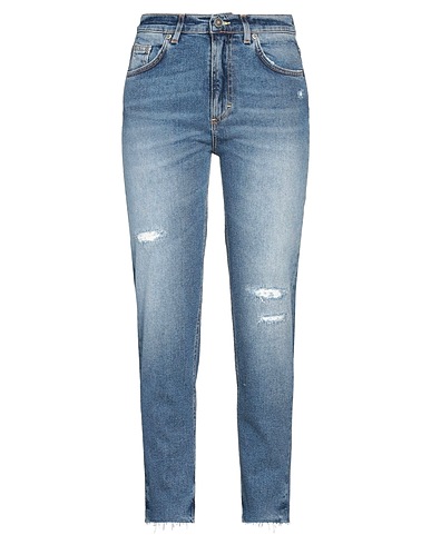 POETICA Denim pants Blue 98% Cotton, 2% Elastane