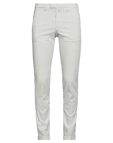 BRIGLIA 1949 Casual trouser White 99% Cotton, 1% Elastane
