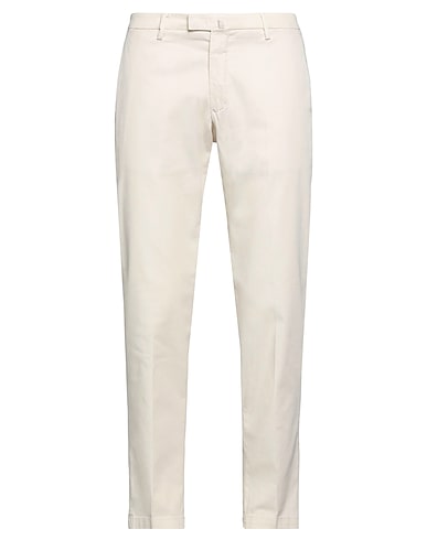 BRIGLIA 1949 Casual trouser Ivory 97% Cotton, 3% Elastane