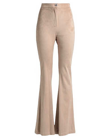 ALESSIA SANTI Casual trouser Beige 90% Polyester, 10% Elastane