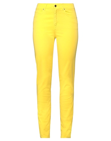 ELISA FANTI Pantalone Giallo 89% Cotone, 8% Poliestere, 3% Elastan