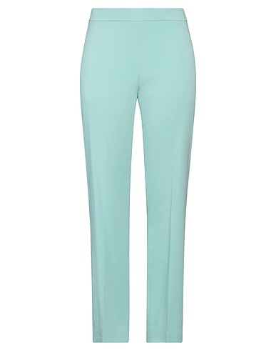 CLIPS Casual trouser Light green 97% Viscose, 3% Elastane