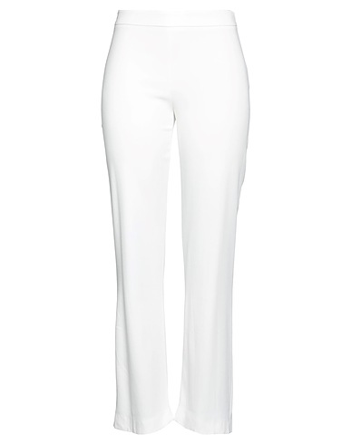 CLIPS Casual trouser White 97% Viscose, 3% Elastane
