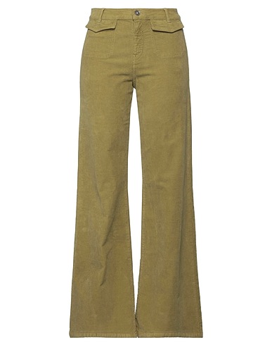 OTTOD'AME Pantalone Verde militare 98% Cotone, 2% Elastan