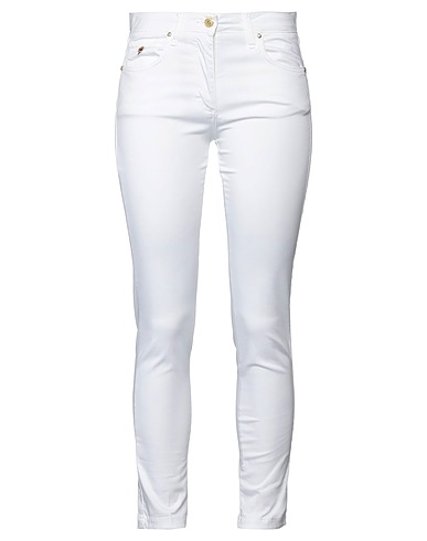 CLIPS Pantalone Bianco 98% Cotone, 2% Elastan