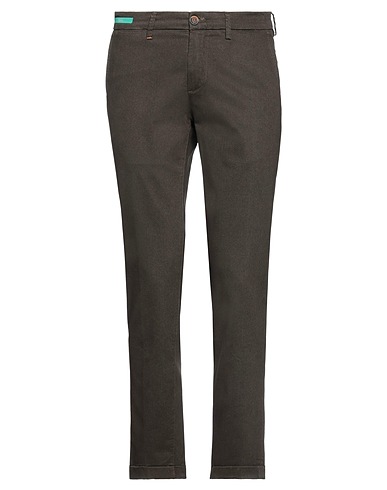 RE_HASH Casual trouser Dark brown 69% Tencel™ Modal, 28% Cotton, 3% Elastane