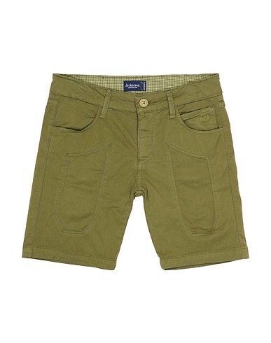 JECKERSON Shorts & Bermuda Verde militare 98% Cotone, 2% Elastan