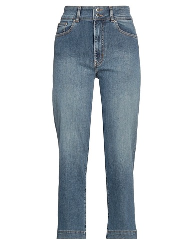 LOVE MOSCHINO Denim trousers Blue 88% Cotton, 9% Polyester, 3% Elastane