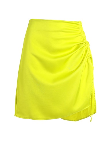 SOMETHINGNEW0803 Mini skirt Lime green 100% Polyester