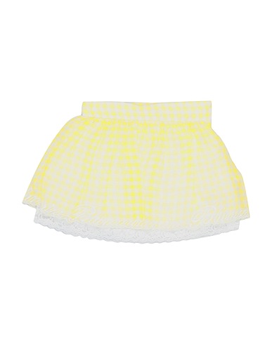 MISS BLUMARINE Skirt Yellow 100% Polyester, Polyamide