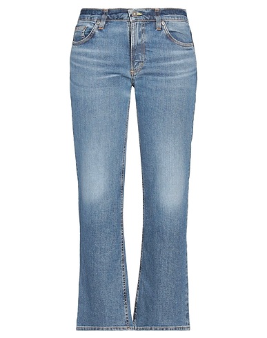 POETICA Denim trousers Blue 98% Cotton, 2% Elastane