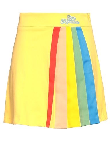 LOVE MOSCHINO Mini skirt Yellow 100% Cotton