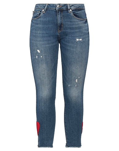LOVE MOSCHINO Denim trousers Blue 98% Cotton, 2% Elastane