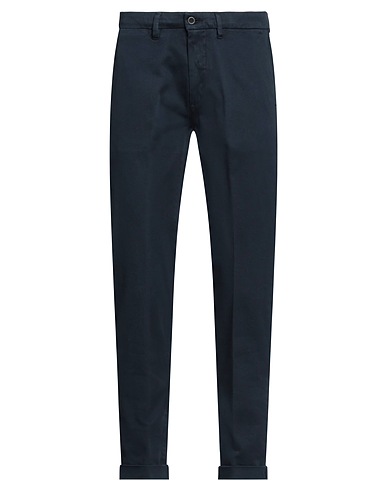 LABORATORI ITALIANI Casual trouser Blue 97% Cotton, 3% Elastane
