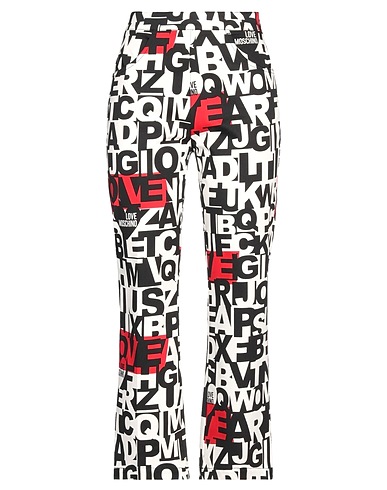 LOVE MOSCHINO Casual trouser Black 97% Cotton, 3% Elastane