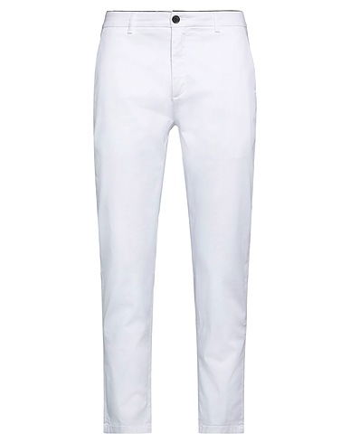 DEPARTMENT 5 Casual trouser White 97% Cotton, 3% Elastane