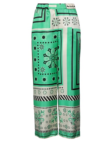 SIMONA CORSELLINI Casual trouser Green 100% Viscose