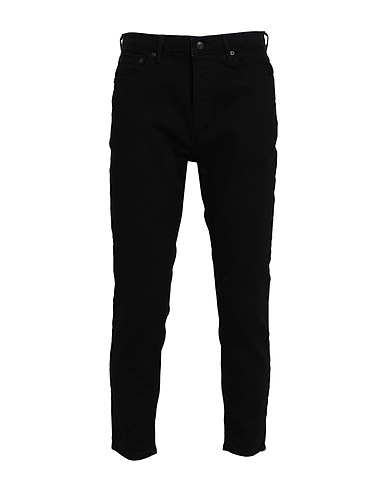 TOPMAN Denim pants Black 99% Cotton, 1% Elastane