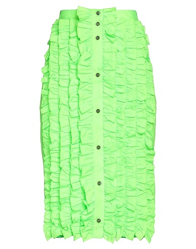 MSGM Midi skirt Lime green 100% Polyester