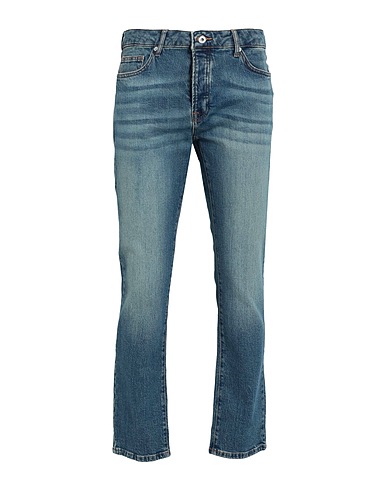 TOPMAN Denim pants Blue 99% Cotton, 1% Elastane