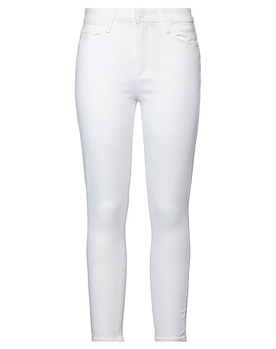 PAIGE Denim pants BIANCO 98% Cotton, 2% Elastane