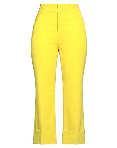 DSQUARED2 Casual pants Yellow 54% Polyester, 44% Virgin Wool, 2% Elastane