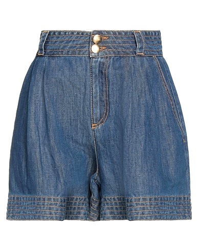 JIJIL Denim shorts Blue 58% Cotton, 42% Linen