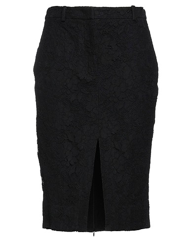 N°21 Midi skirt Black 60% Cotton, 24% Polyamide, 16% Viscose