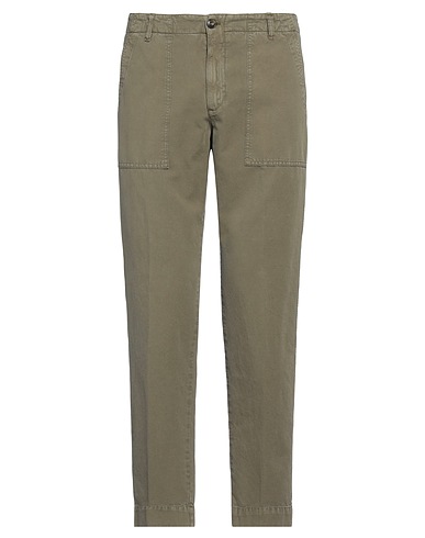BRIGLIA 1949 Casual trouser Military green 73% Cotton, 27% Linen
