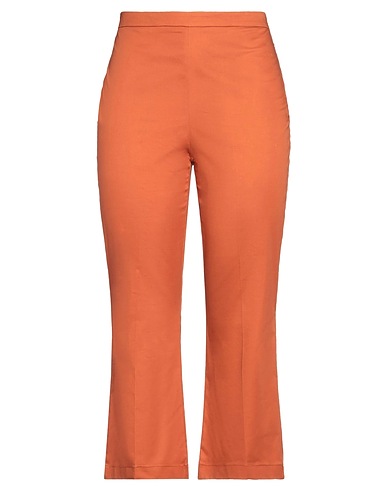 HANITA Casual trouser Brown 97% Cotton, 3% Elastane