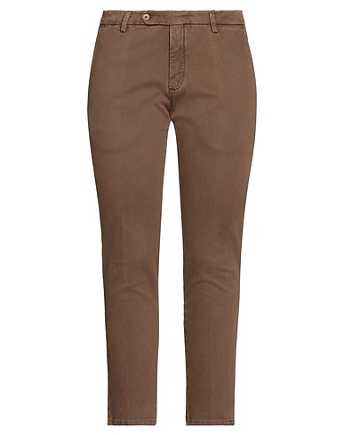 MICHAEL COAL Casual trouser Dark brown 100% Cotton