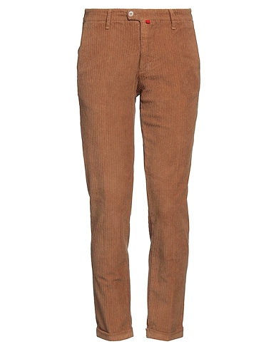 FIFTIETH Casual trouser Camel 97% Cotton, 3% Elastane