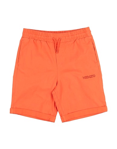 KENZO KIDS Shorts & Bermuda Orange 98% Cotton, 2% Elastane