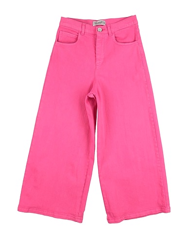 SIMONETTA Denim trousers Fuchsia 98% Cotton, 2% Elastane