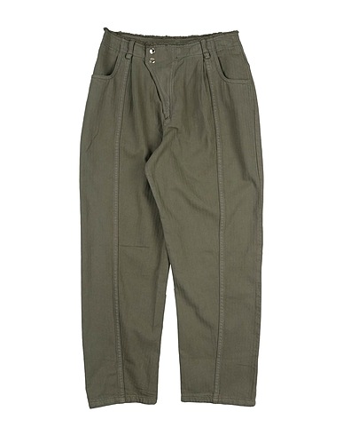 CHLOÉ Denim trousers Military green 100% Cotton