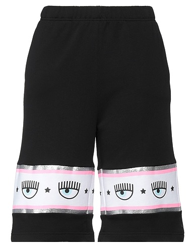 CHIARA FERRAGNI Shorts & Bermuda Black 100% Cotton