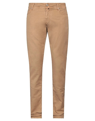 JACOB COHЁN 5-pocket Light brown 45% Cotton, 31% Linen, 22% Lyocell, 2% Elastane, Polyester