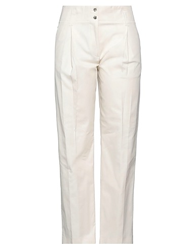 PAUL SMITH Casual trouser Ivory 100% Organic cotton