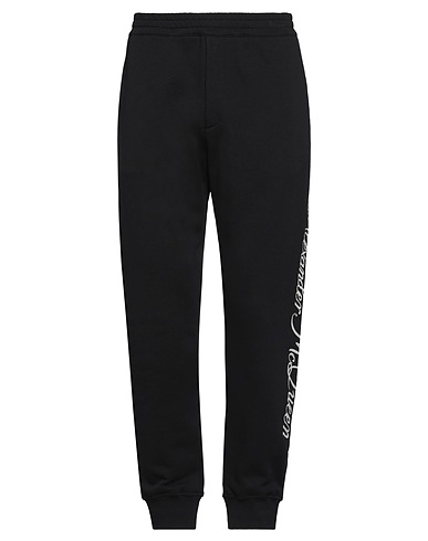MCQUEEN Pantalone Nero 100% Cotone