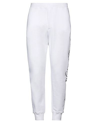 MCQUEEN Casual trouser White 100% Cotton