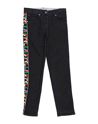 STELLA McCARTNEY KIDS Denim trousers Black 98% Cotton, 2% Elastane