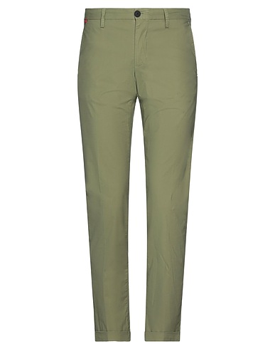AT.P.CO Casual pants Military green 97% Cotton, 3% Elastane