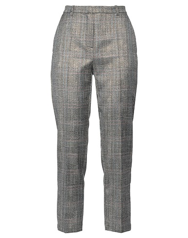 PINKO Casual trouser Grey 74% Polyester, 18% Viscose, 6% Metallic fiber, 2% Elastane