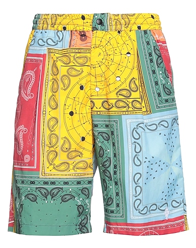 MARCELO BURLON Shorts & Bermuda Yellow 100% Polyamide, Polyester