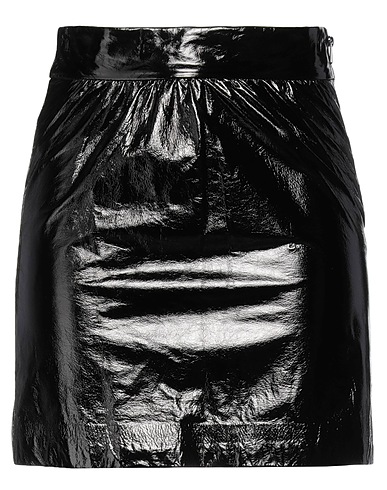 PINKO Mini skirt Black 100% Sheepskin