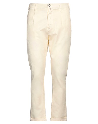 JACOB COHЁN Casual trouser Ivory 45% Cotton, 31% Linen, 22% Lyocell, 2% Elastane, Polyester