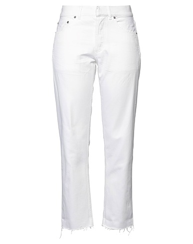 DIOR Denim trousers White 100% Cotton