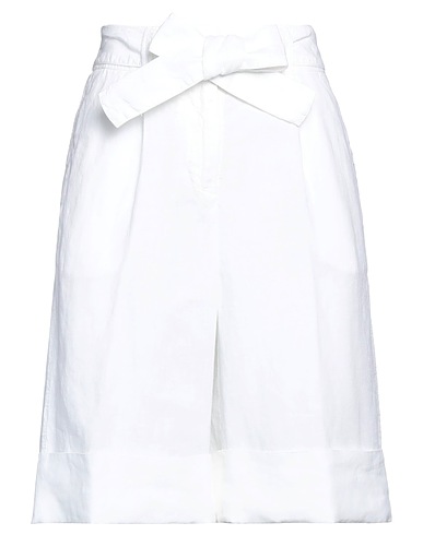 PESERICO Shorts & Bermuda Off white 100% Linen